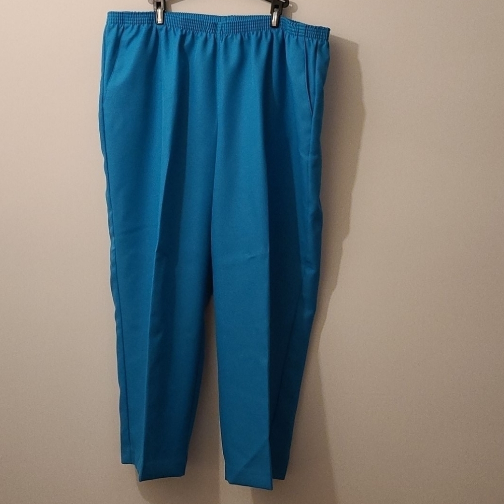 ALFRED Dunner Teal Pants 22W NWT